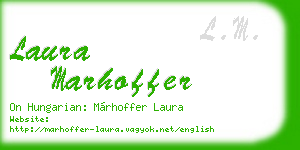 laura marhoffer business card