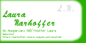 laura marhoffer business card